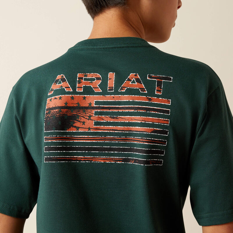 Ariat Rustic Wood Flag T-Shirt