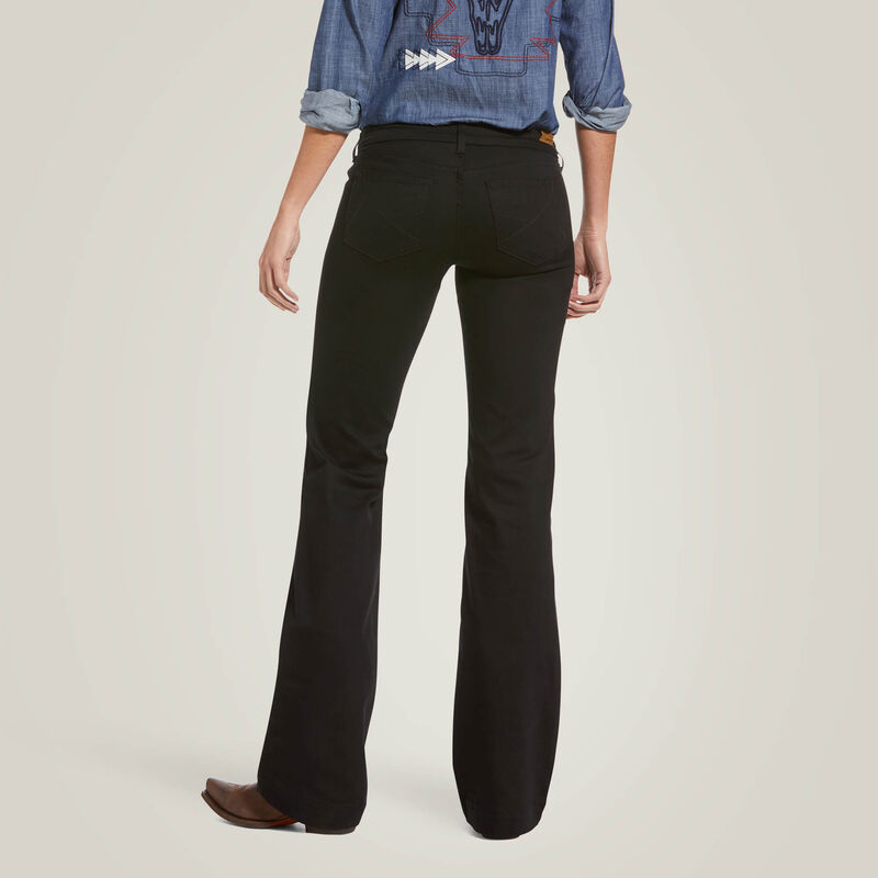 Trouser Mid Rise Forever Wide Leg Pant