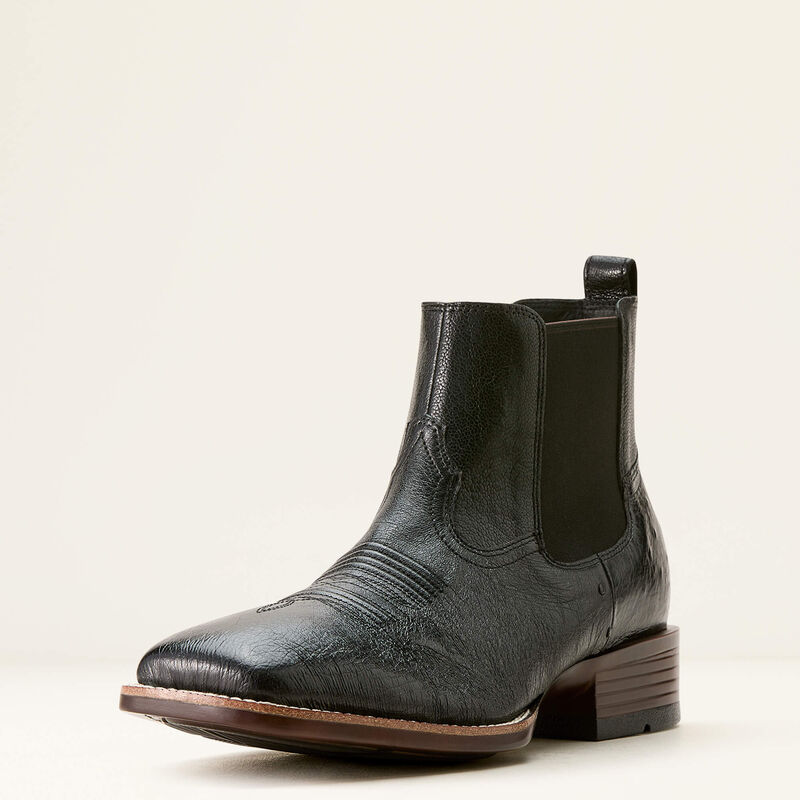 Booker Chelsea Wide Square Toe Western Boot