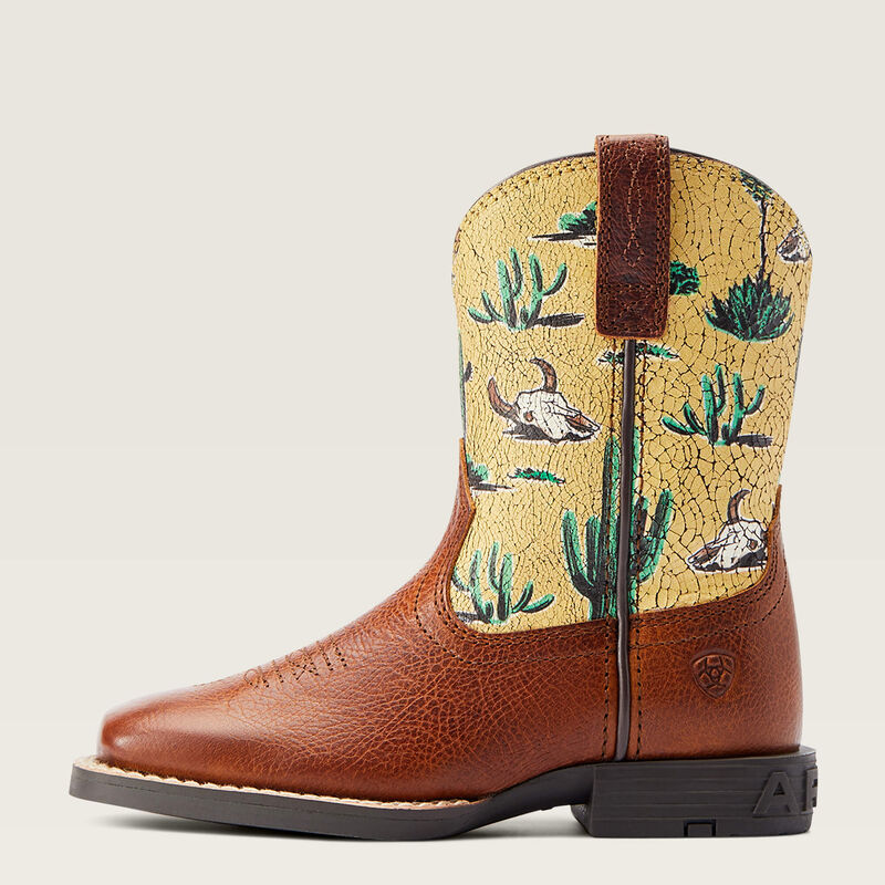 Round Up Wide Square Toe Easy Fit Western Boot