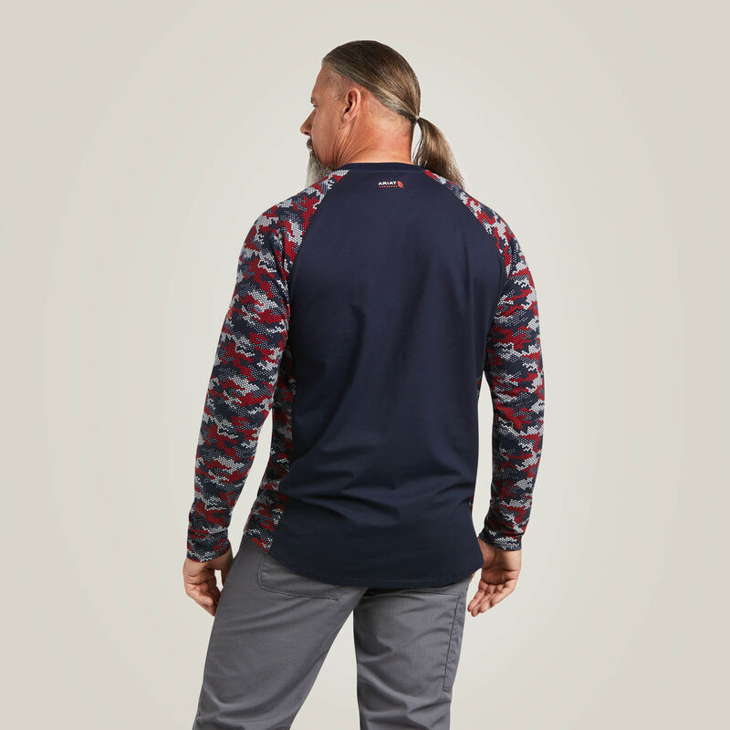 FR AC Stretch Camo Baseball T-Shirt