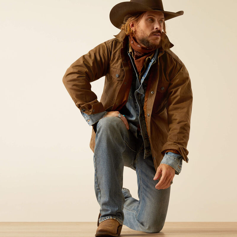 Yellowstone Herder Waxed Shirt Jacket