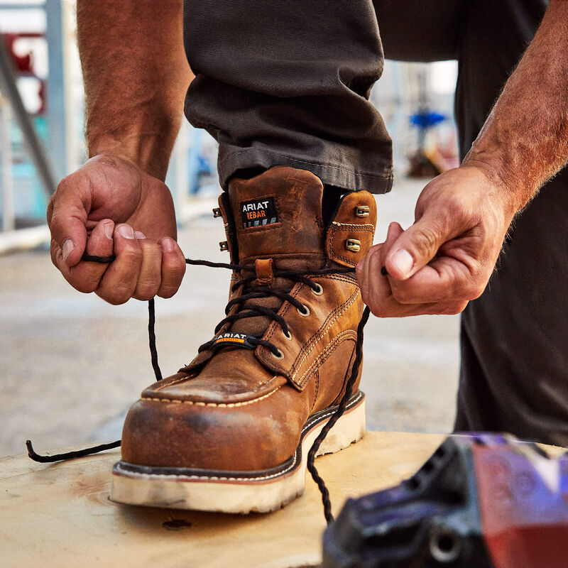 Rebar Wedge Moc Toe 6" Waterproof Composite Toe Work Boot