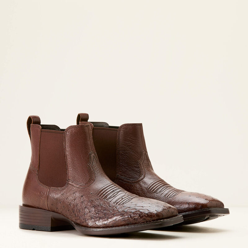 Booker Chelsea Wide Square Toe Western Boot