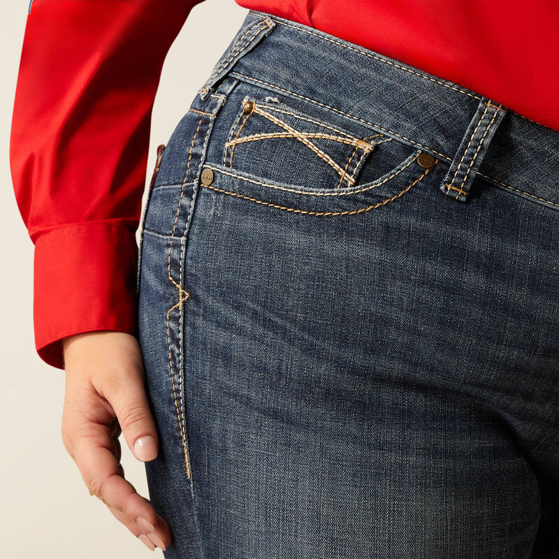 Mid Rise Lilla Boot Cut Jeans