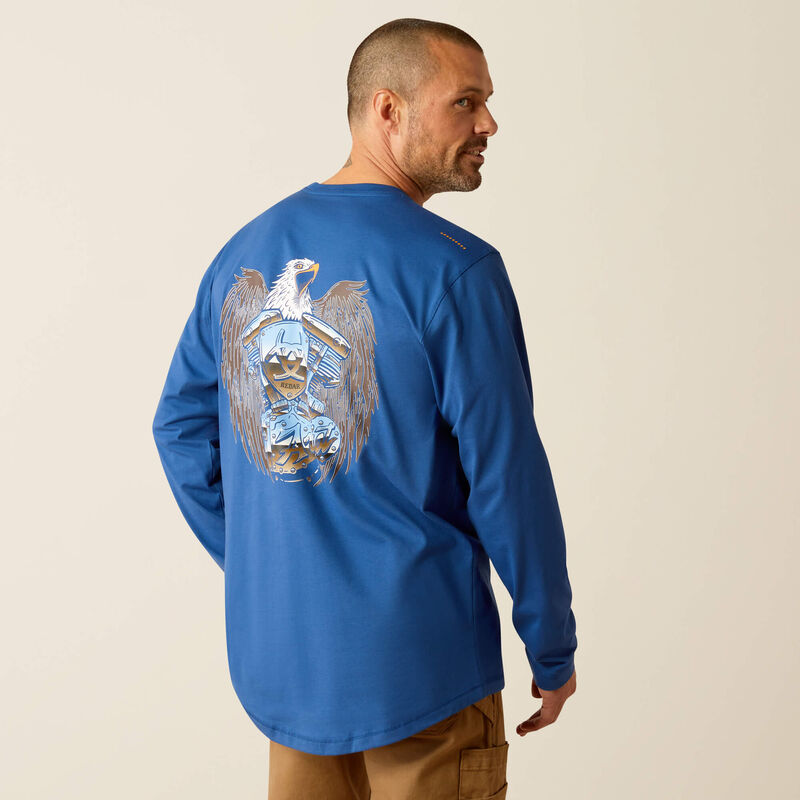 Rebar Workman Chrome Moto Eagle T-Shirt