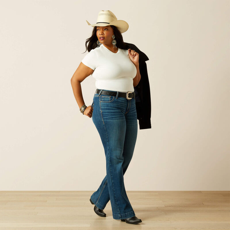 Mid Rise Hasley Slim Trouser Jeans