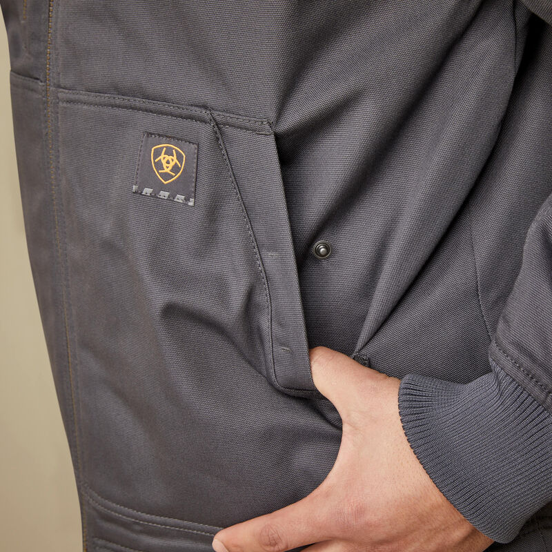 Rebar Stretch Canvas Bomber Jacket