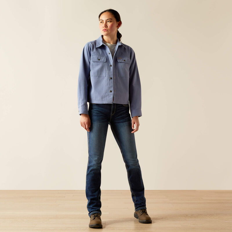 Rebar Cropped Woven Shirt Jacket