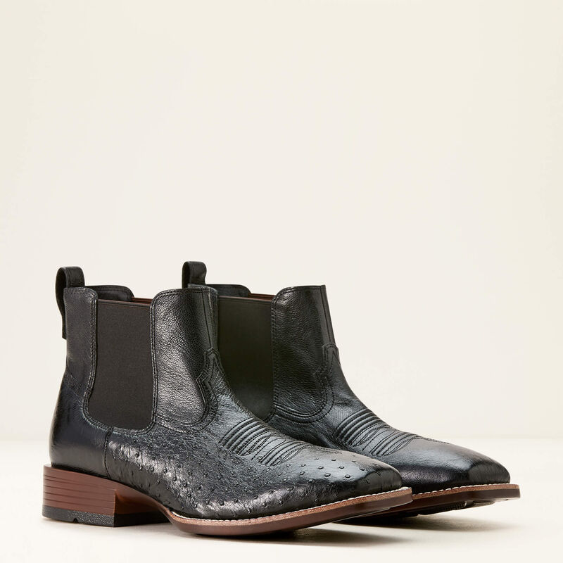 Booker Chelsea Wide Square Toe Western Boot