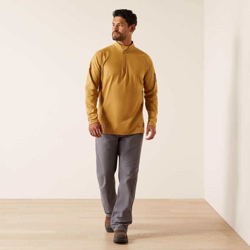 FR Combat Stretch Patriot 1/4 Zip Work Shirt