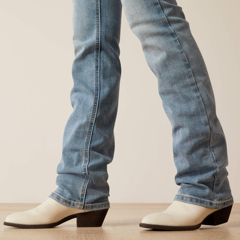 Mid Rise Mallory Straight Leg Jeans