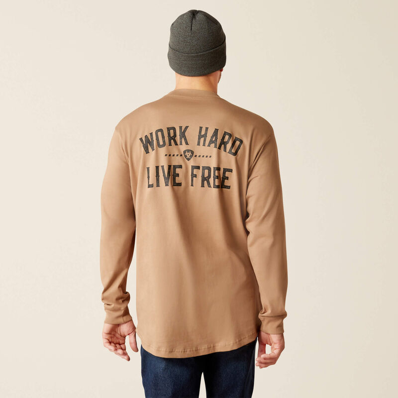 Rebar Cotton Strong Work Hard Live Free T-Shirt