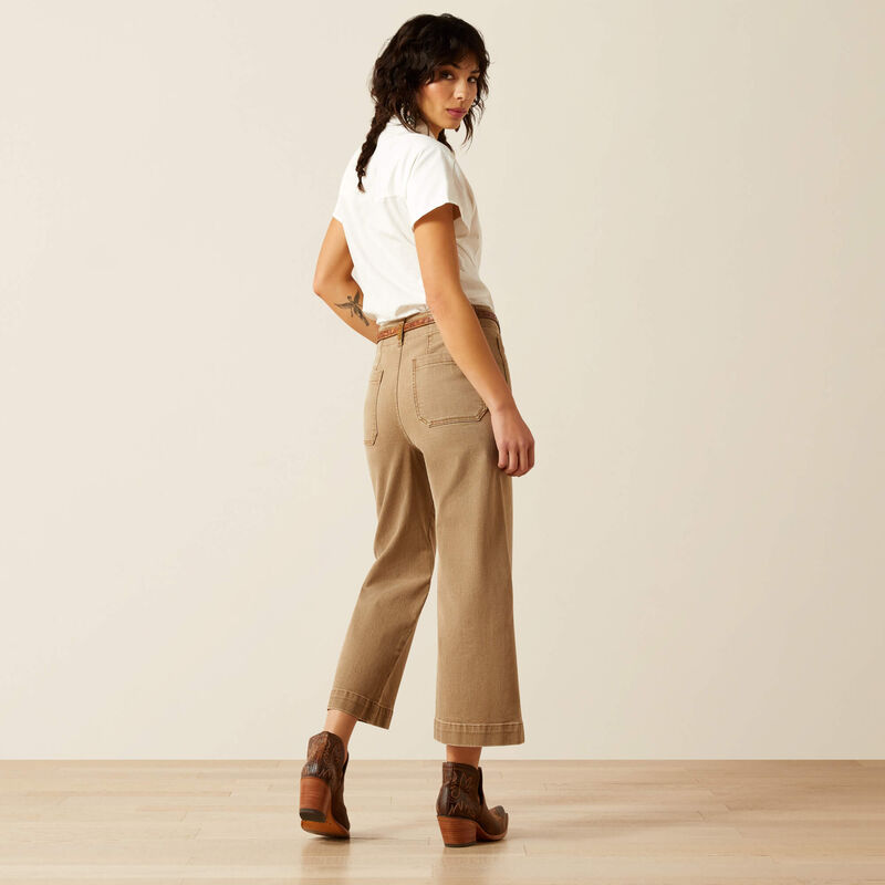 Ultra High Rise Comfort Wide Leg Crop Jeans
