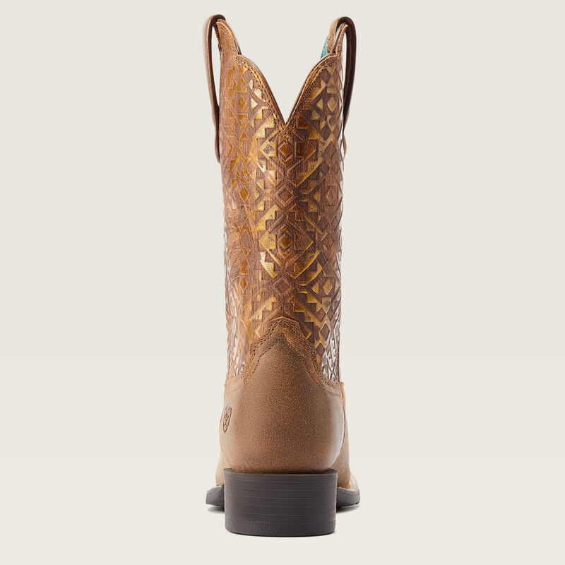 Round Up Wide Square Toe Western Boot