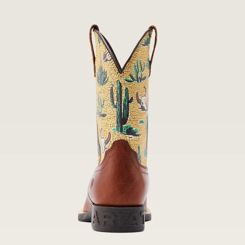 Round Up Wide Square Toe Western Boot