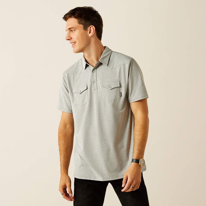 Retro Western Snap Polo
