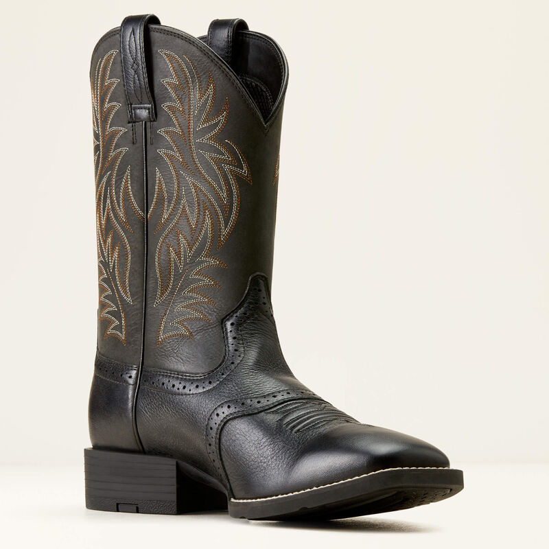 Sport Wide Square Toe Cowboy Boot