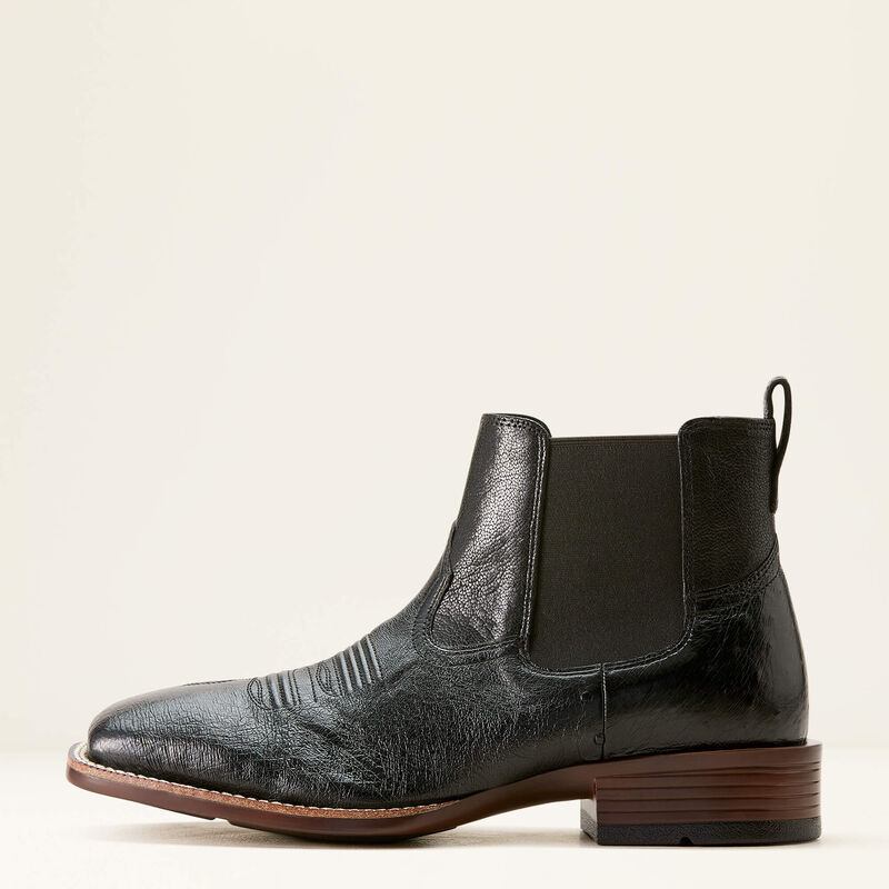 Booker Chelsea Wide Square Toe Western Boot