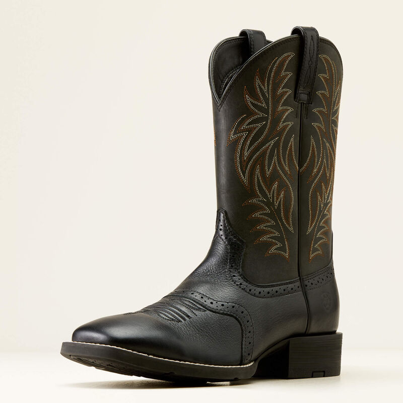 Sport Wide Square Toe Cowboy Boot