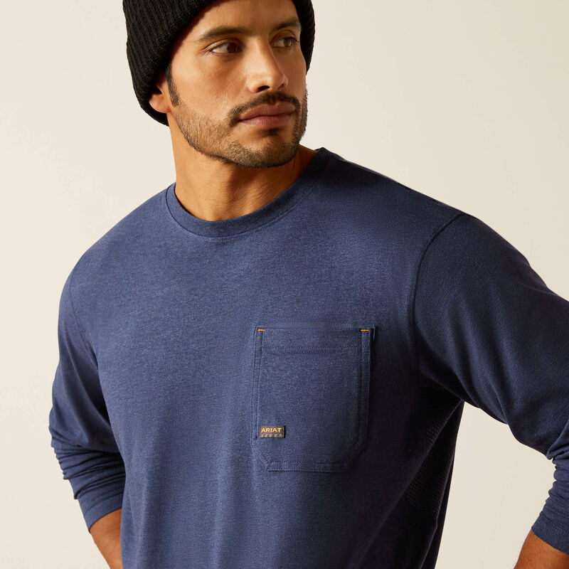 Rebar Workman Reflective Flag Graphic T-Shirt