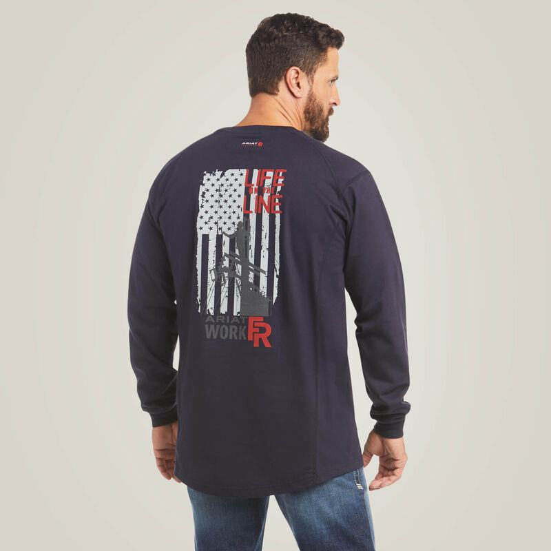 FR Air Life on the Line Graphic Top