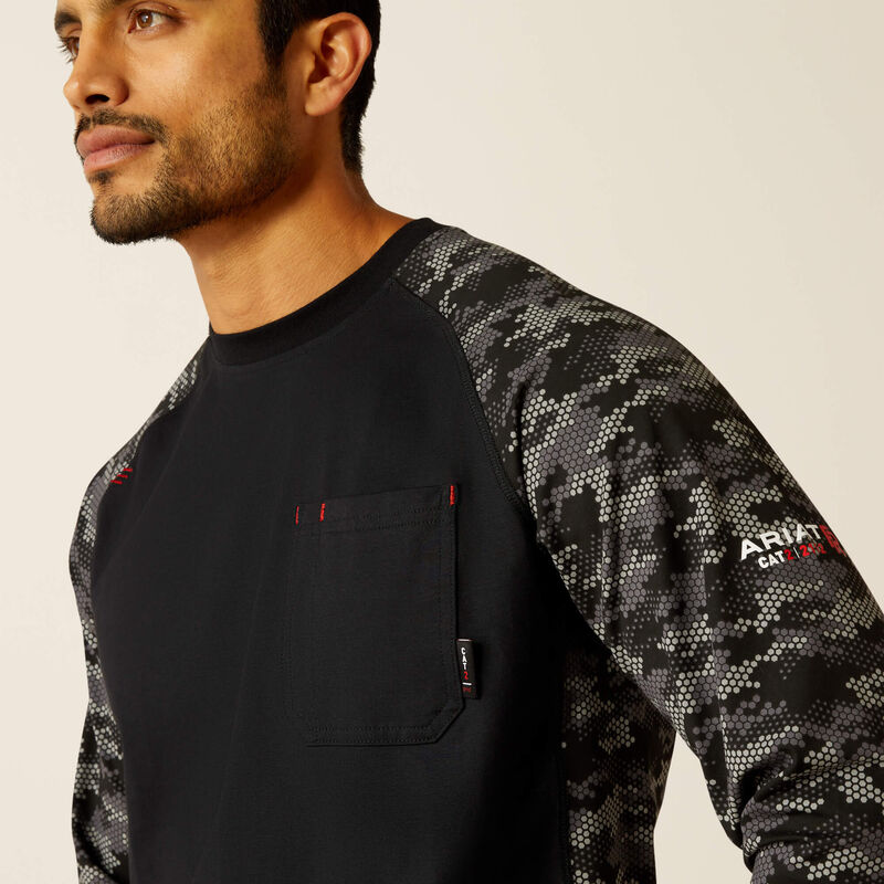 FR AC Stretch Camo Baseball T-Shirt