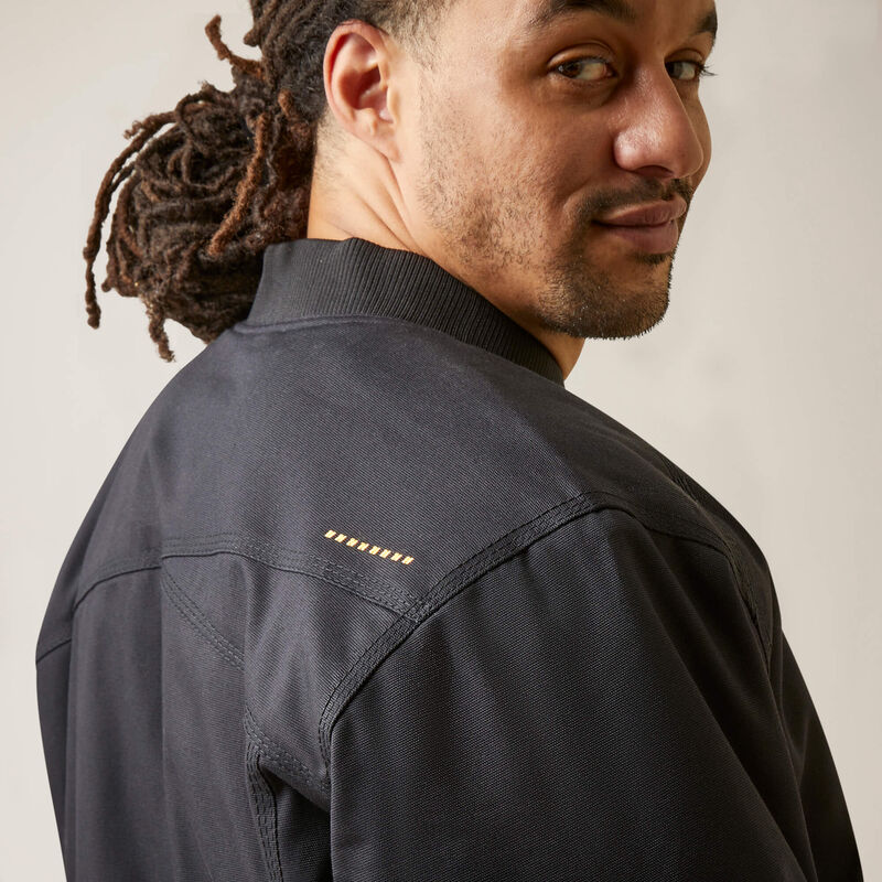 Rebar Stretch Canvas Bomber Jacket