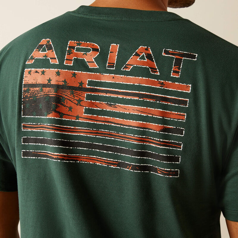 Ariat Rustic Wood Flag T-Shirt
