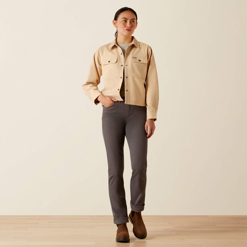 Rebar Cropped Woven Shirt Jacket