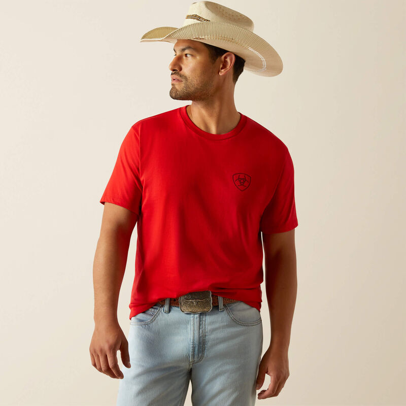 Ariat Etched Buffalo LOTF Flag T-Shirt