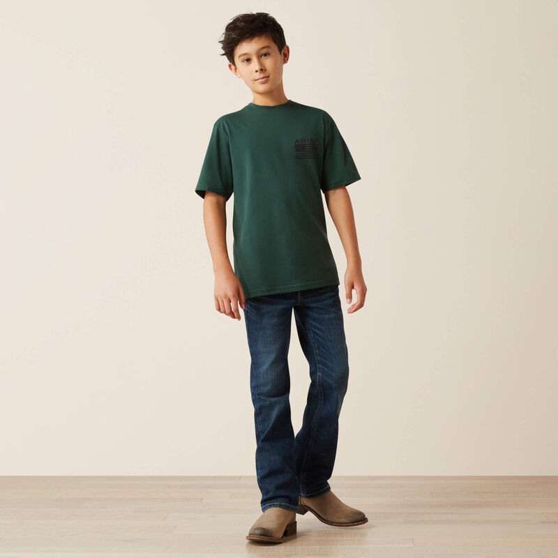 Ariat Rustic Wood Flag T-Shirt