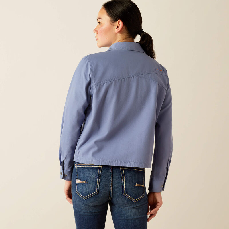 Rebar Cropped Woven Shirt Jacket