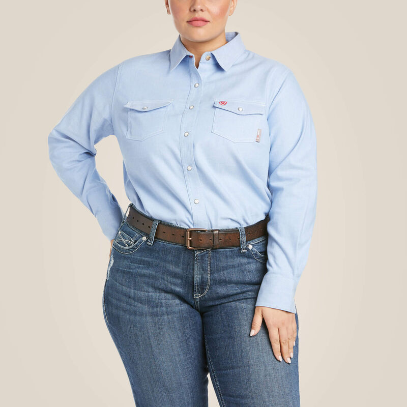 FR Solid DuraStretch Snap Work Shirt