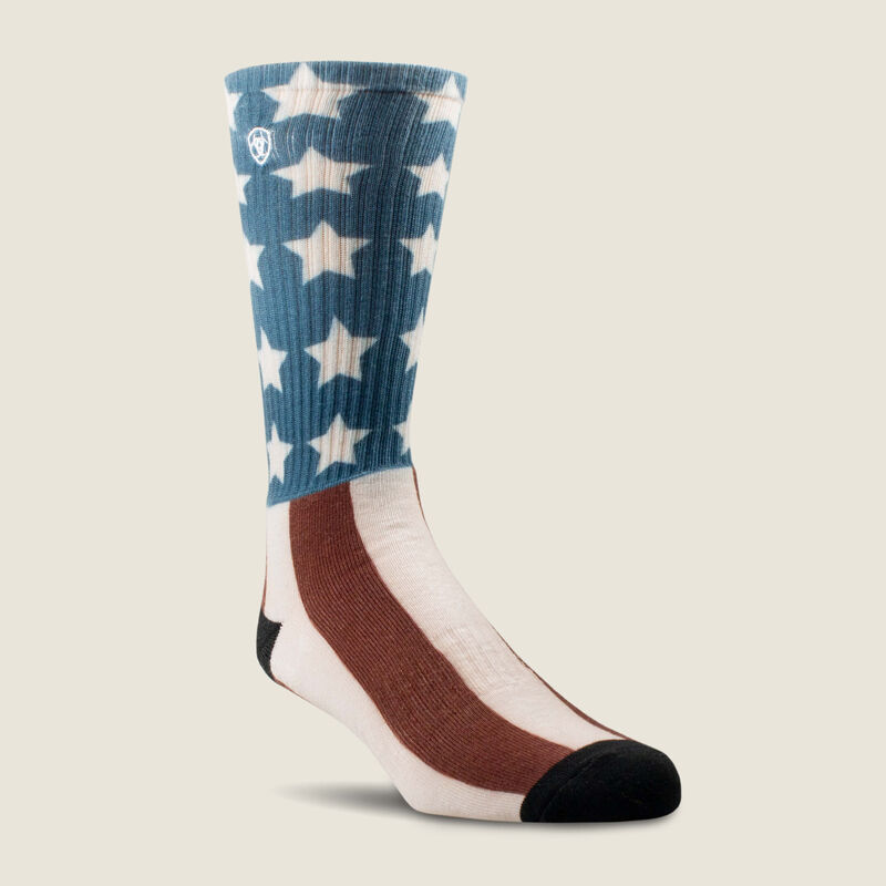 Patriot Graphic Crew Work Sock