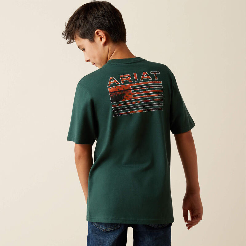 Ariat Rustic Wood Flag T-Shirt