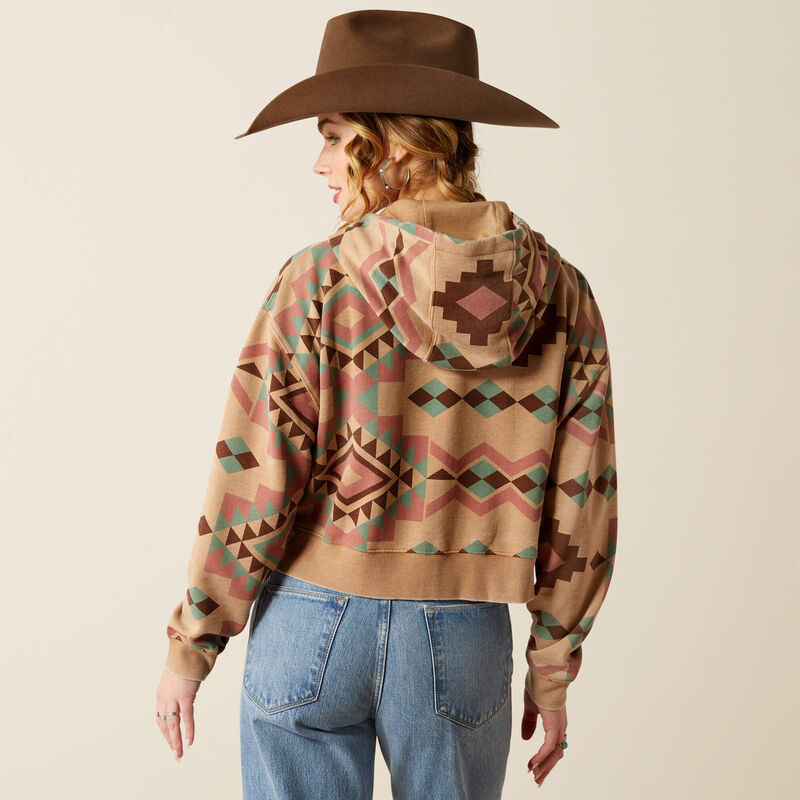 Sunset Spark Crop Hoodie
