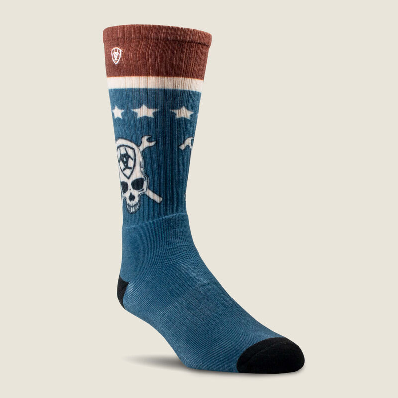 Patriot Graphic Crew Work Sock