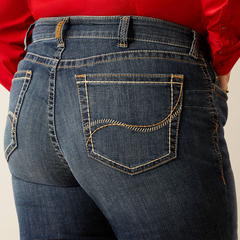 Mid Rise Lilla Boot Cut Jeans