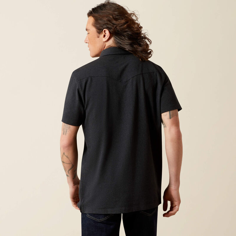 Retro Western Snap Polo