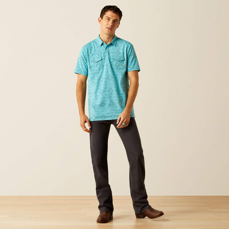 Retro Western Snap Polo