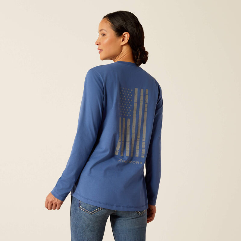 Rebar Workman Reflective Flag T-Shirt