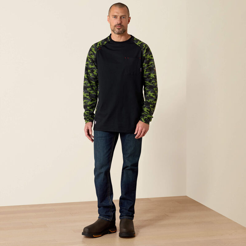 FR AC Stretch Camo Baseball T-Shirt