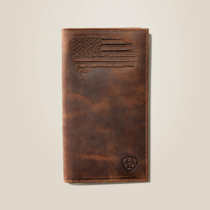 Rodeo Wallet Patriot Flag Embroidery