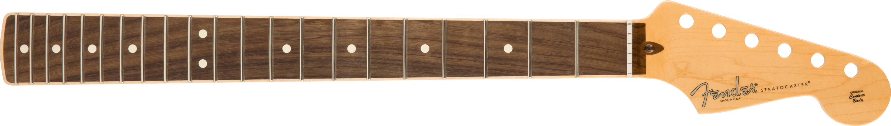 American Channel Bound Stratocaster® Neck, 21 Medium Jumbo Frets - Rosewood