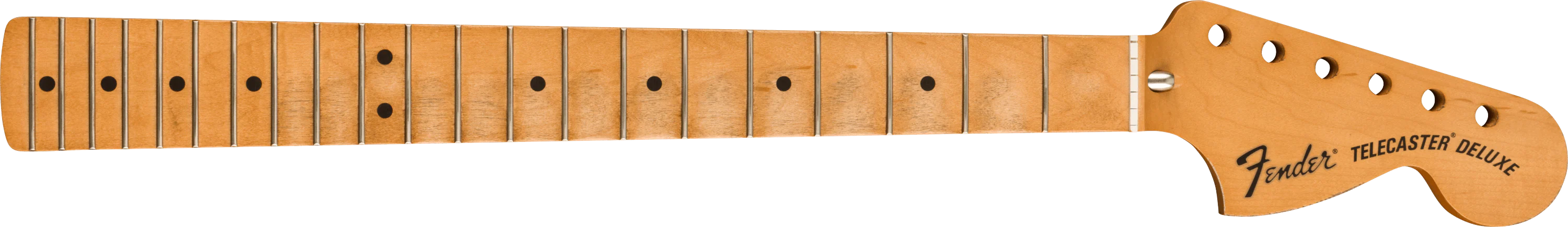 Road Worn® '70's Telecaster® Deluxe Neck, 21 Medium Jumbo Frets, Maple Fingerboard, C Shape