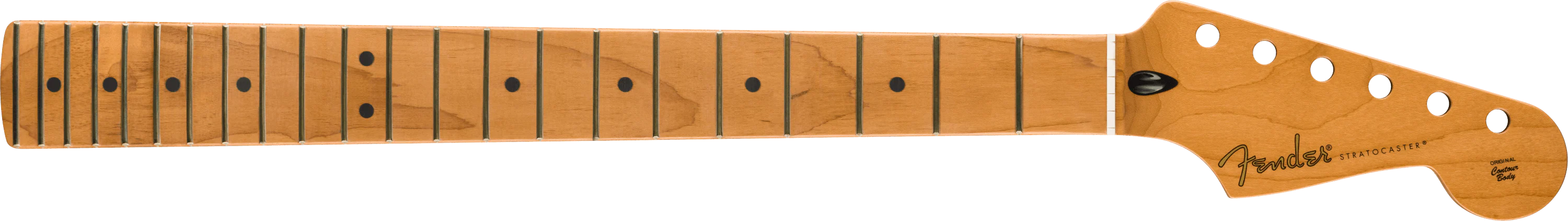 Satin Roasted Maple Stratocaster Neck, 22 Jumbo Frets, 12