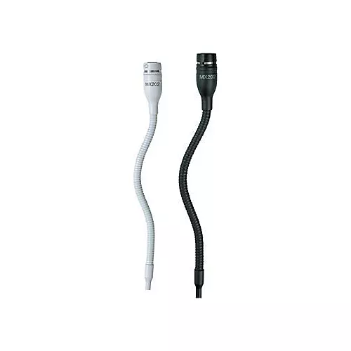Shure MX202P MicroFlex Overhead Condenser Mic with Plate-Mount Preamp Black Cardioid