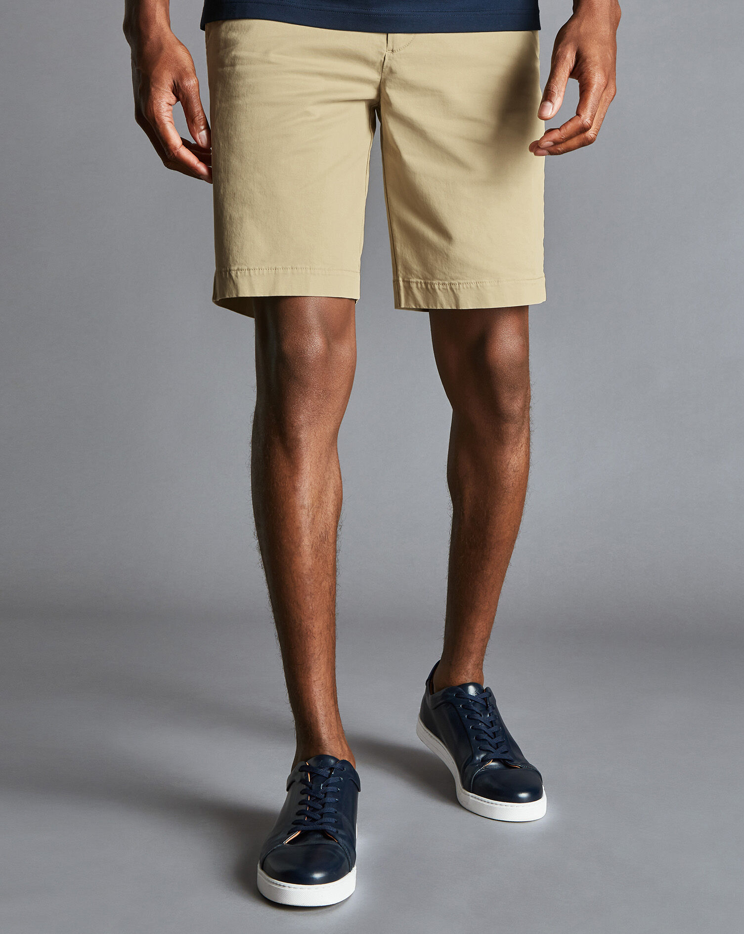 Charles Tyrwhitt Cotton Shorts - Limestone