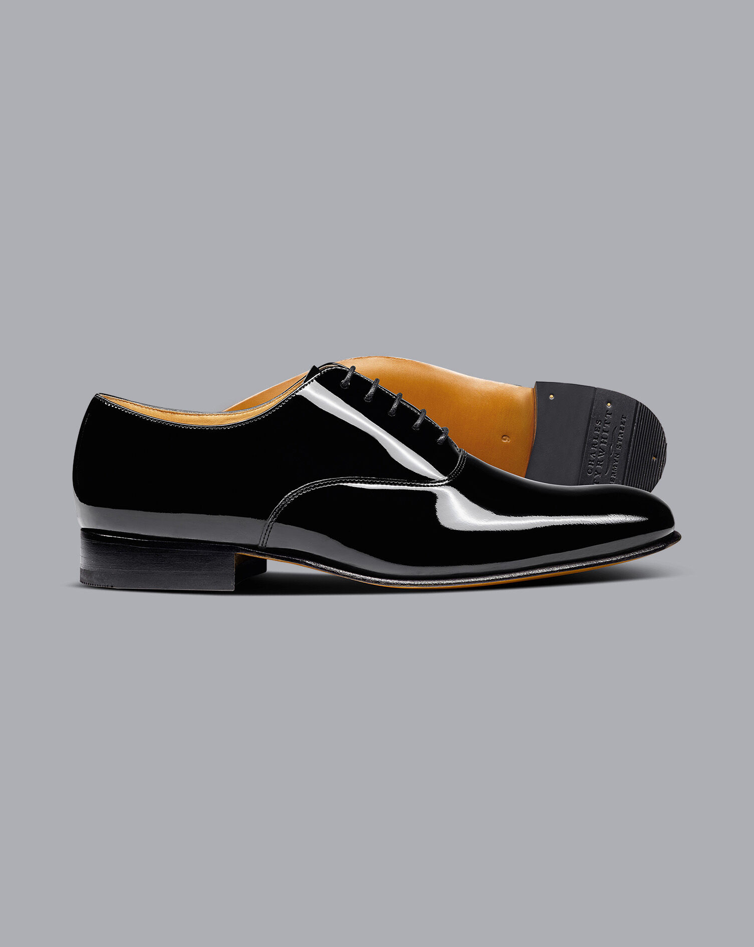 Charles Tyrwhitt Patent Oxford Shoes - Black